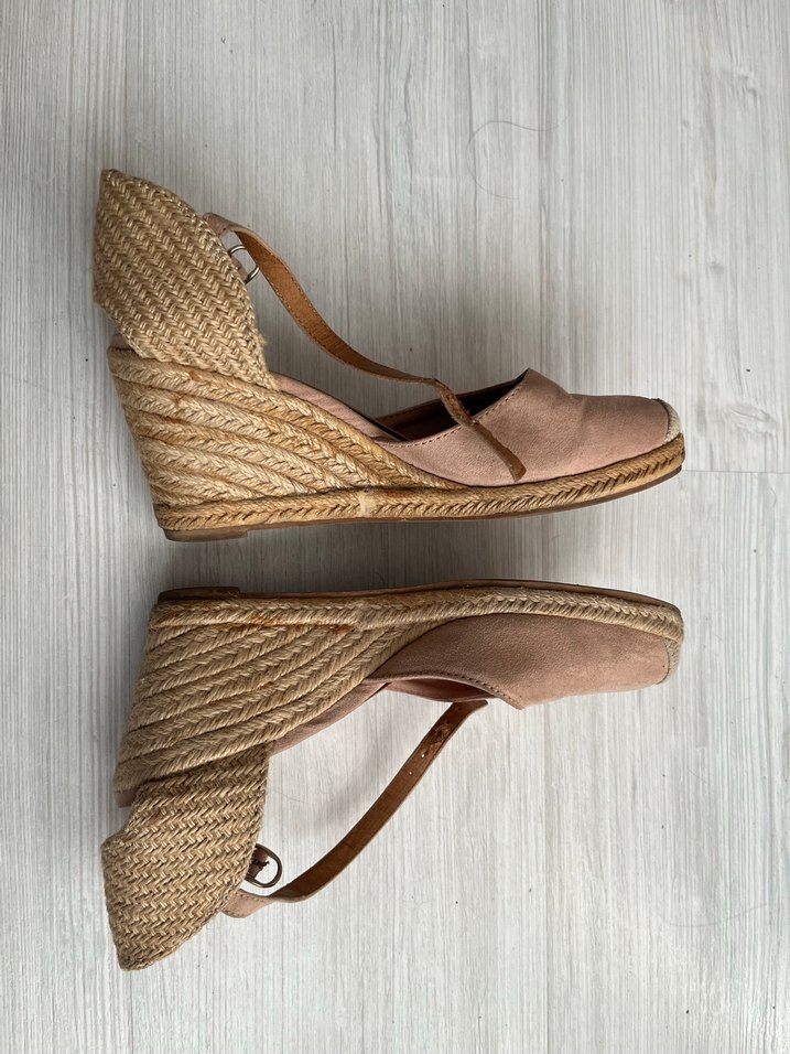 H&M Pudra Dolgu Topuklu Kadın Sandalet - Görsel 3