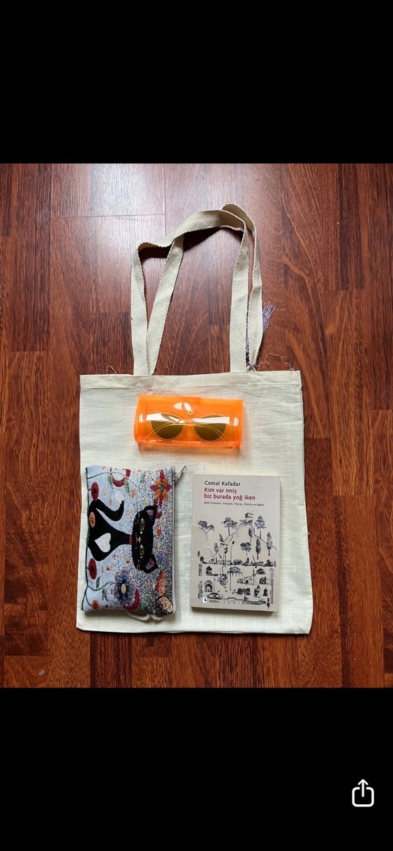 Kedi ve Şiir Temalı etamin kanaviçe işlemeli çanta - Görsel 4