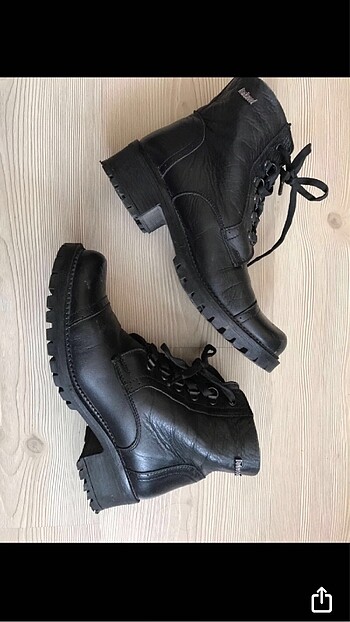 Darkwood Siyah Deri Bağcıklı Bot - Görsel 4