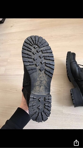 Darkwood Siyah Deri Bağcıklı Bot - Görsel 7