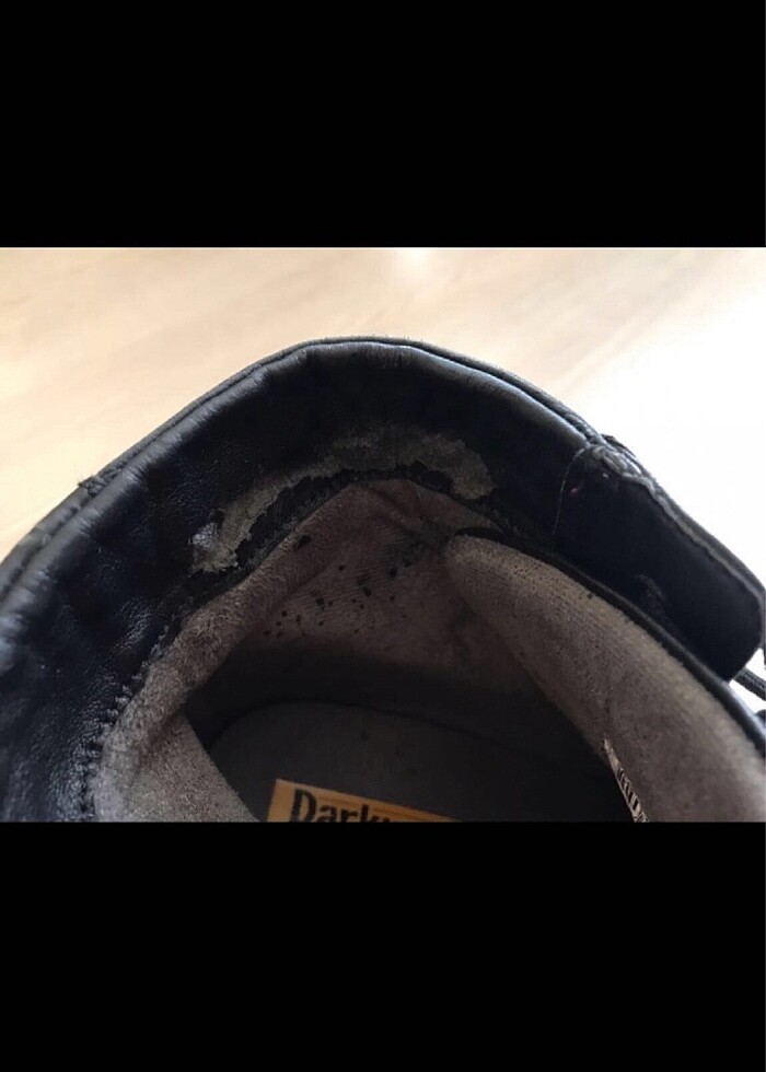 Darkwood Siyah Deri Bağcıklı Bot - Görsel 3