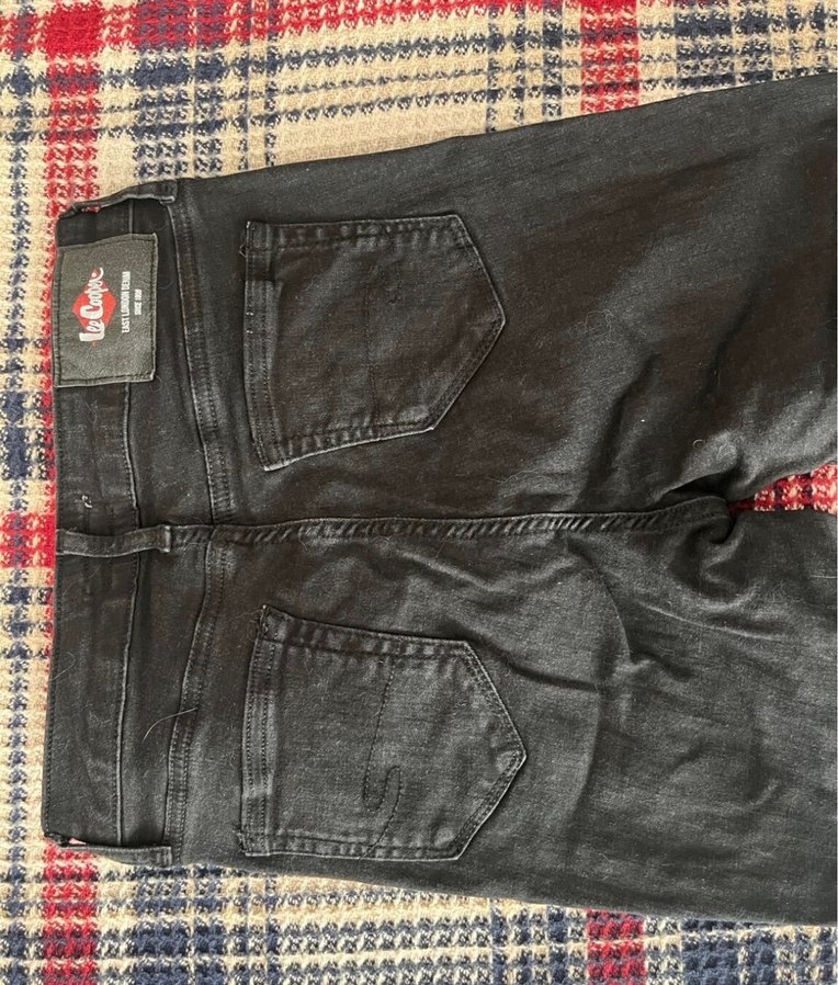 Lee Cooper Siyah Yüksek Bel Dar Paça Jean Pantolon — görsel 7/8