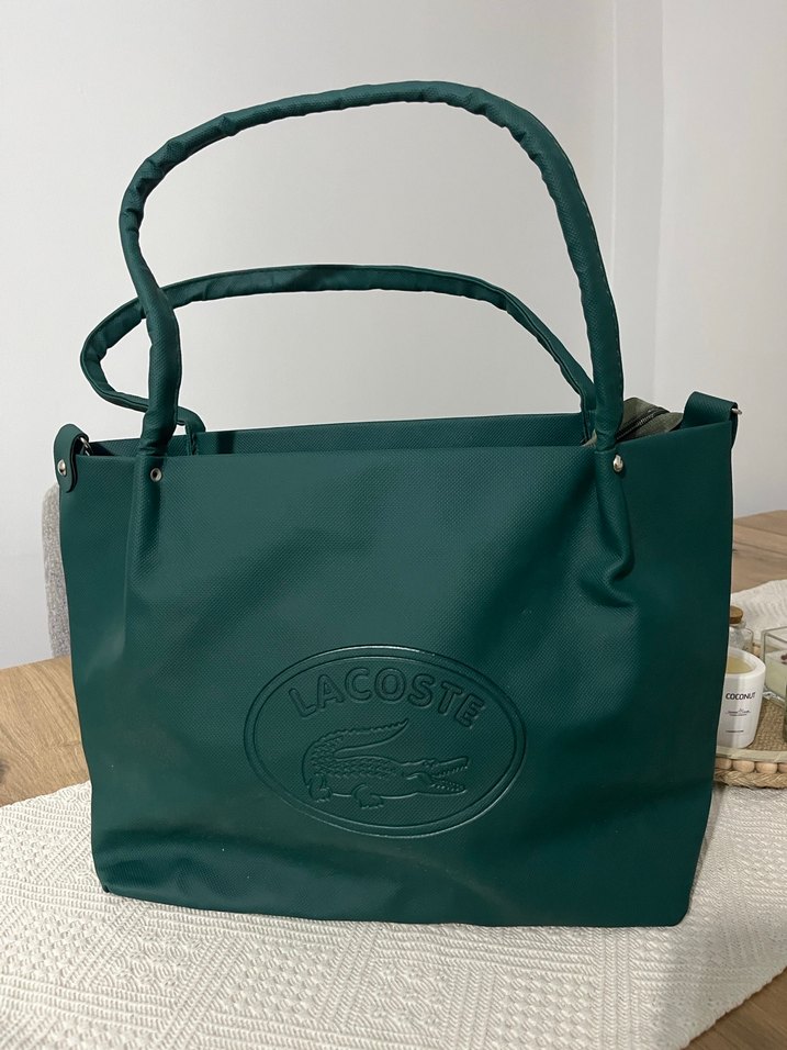 Lacoste Yeşil Deri Kadın Çanta - Görsel 2