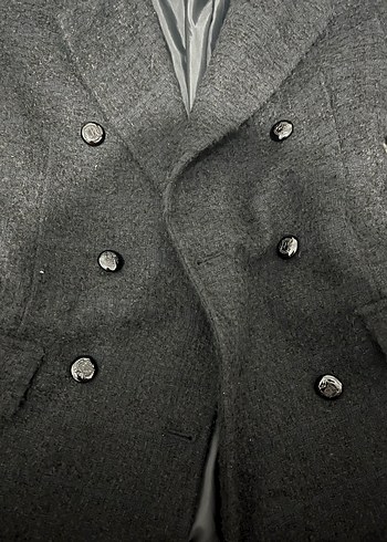 Siyah Tüvit Ceket Mont - Görsel 3