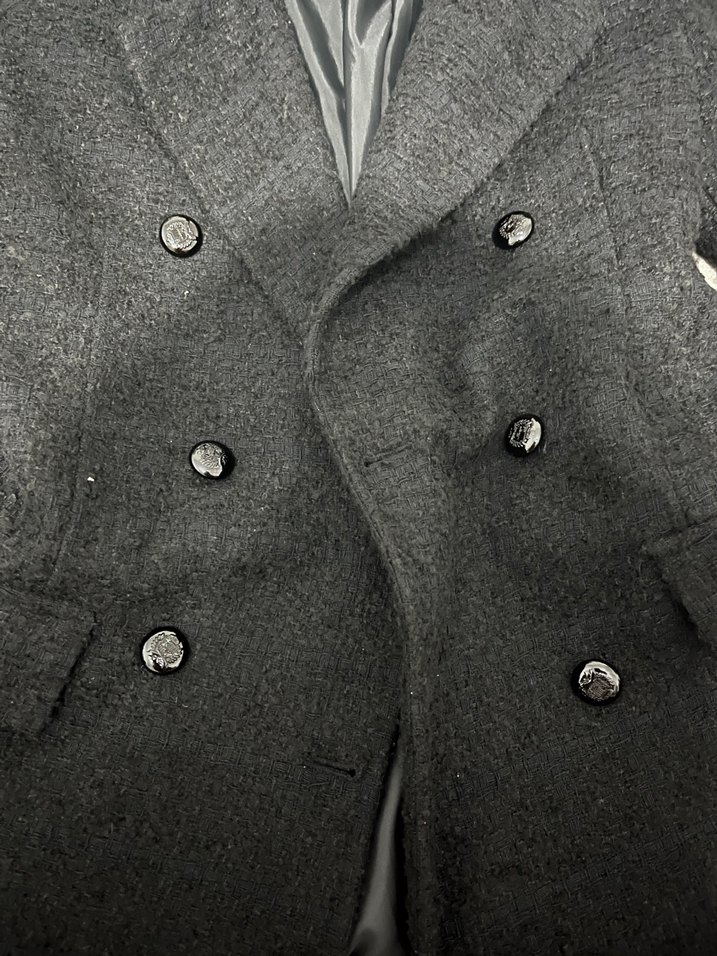 Siyah Tüvit Ceket Mont - Görsel 3