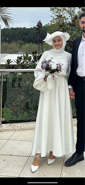 nikah beyaz elbise