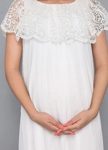 Hamile / nikah elbisesi 38 beden sıfır