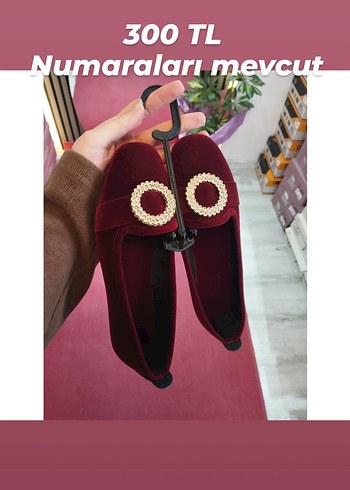 Bordo Süet Tokalı Kadın Babet - Görsel 3
