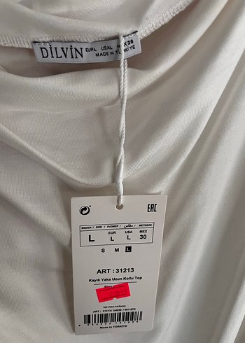 Beyaz Drapeli Uzun Kollu Kadın Bluz - Görsel 4