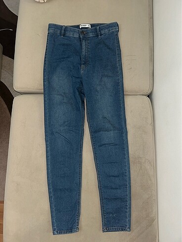 Pull and Bear Yüksek Bel Dar Jean