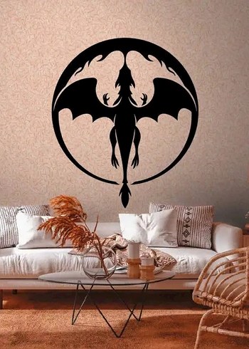 Gotik Ejderha Duvar Dekoru / Wall Art