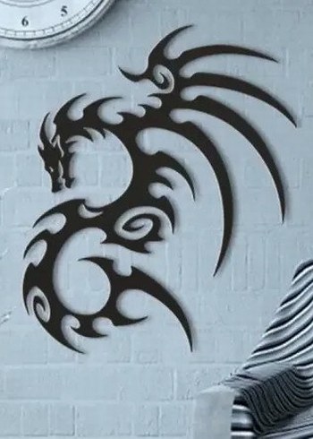 Gotik Ejderha Duvar Dekoru / Wall Art