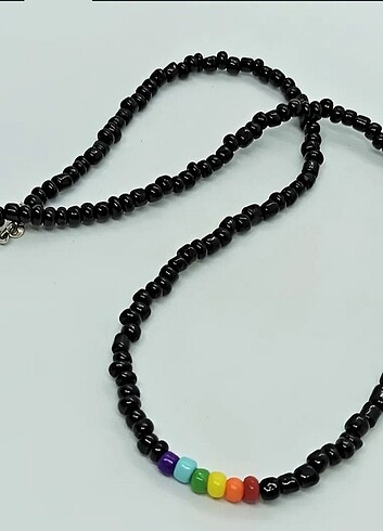 HANDMADE SİYAH RENK PRİDE KOLYE 