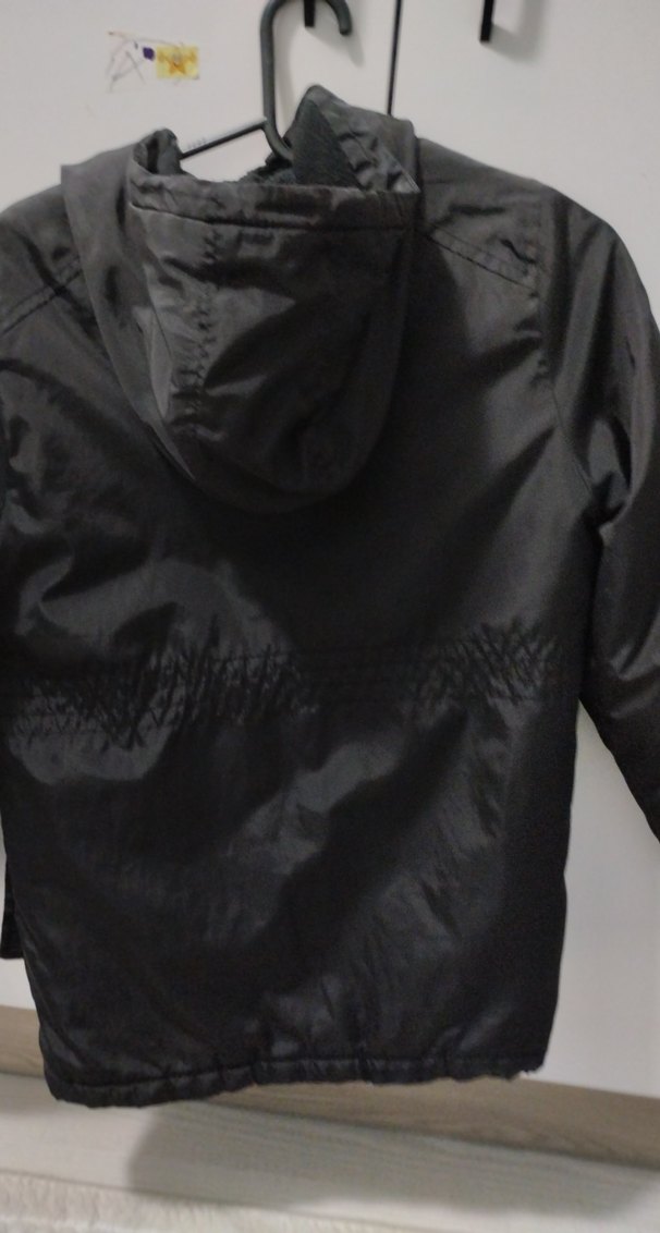 Erkek Çocuk Siyah Fermuarlı Ceket - Görsel 5