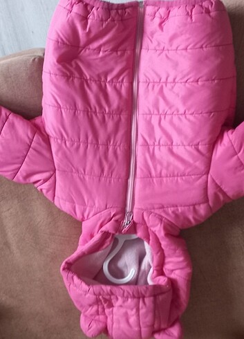 12-18 Ay Beden Pembe şişme mont