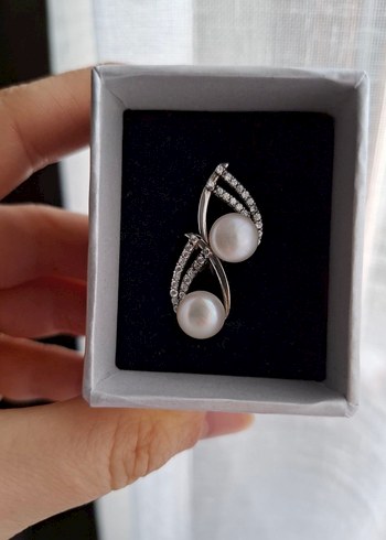 SO CHIC Gerçek İnci 925ayar GÜMÜŞ KÜPE - Görsel 2