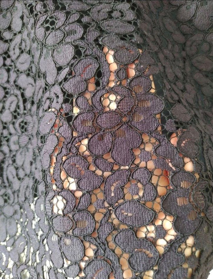 Zara Dantel Detaylı Siyah Kadın Midi Kalem Etek - Görsel 2