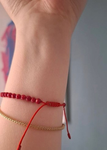 1 adet 14 ayar 0.10 gr. Altın Dorikalı #Mercan Taşı Bileklik - Görsel 2