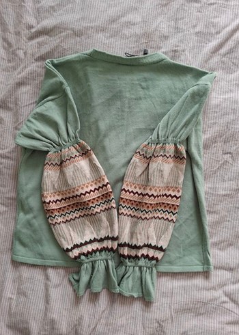 Nakışlı Bohem Kadın Triko Hırka - Görsel 3