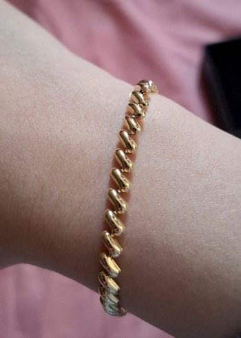 14 ayar #Altın Zikzak Bileklik - Görsel 4