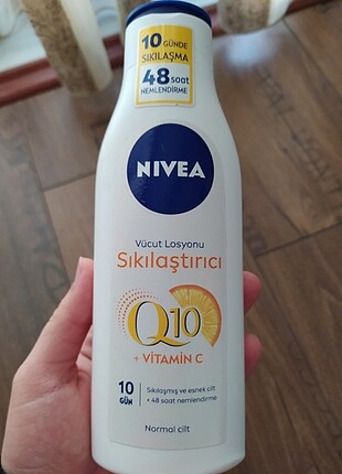 Beden #nivea #Q10 vücut sıkılaştırıcı losyon