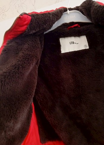 Kürklü Kırmızı Kadın Kışlık Mont - Görsel 10