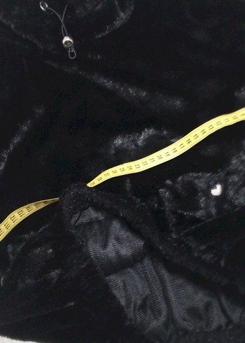 Siyah Kısa Peluş kazak - Görsel 13