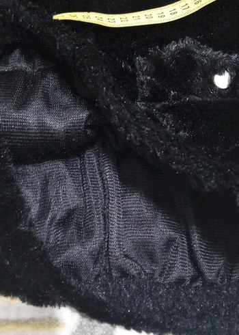 Siyah Kısa Peluş kazak - Görsel 12