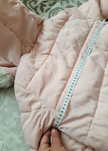 Kürklü Kapüşonlu Pembe Kız Çocuk Mont - Görsel 7