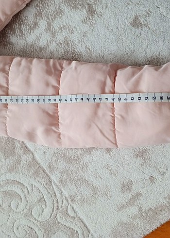 Kürklü Kapüşonlu Pembe Kız Çocuk Mont - Görsel 11