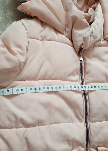 Kürklü Kapüşonlu Pembe Kız Çocuk Mont - Görsel 10
