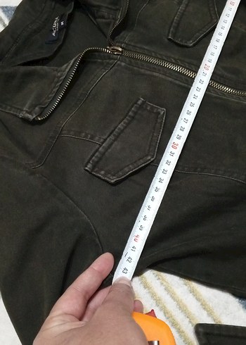 Siyah Fermuarlı Denim Kadın Ceket - Görsel 7