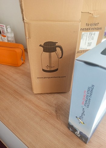 Penguen Siyah Paslanmaz Çelik Termos Seti - Görsel 5