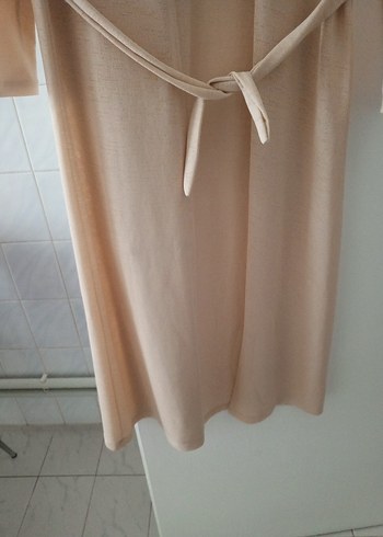 Bej Uzun Vintage Kadın hırka - Görsel 5