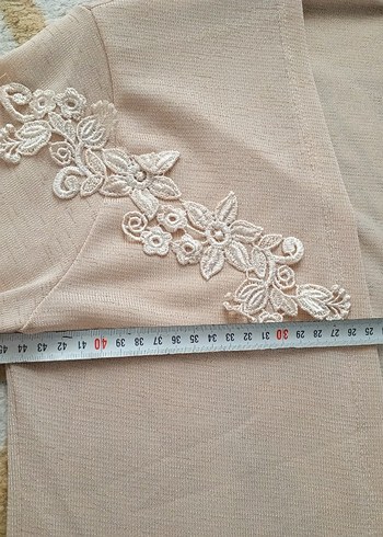 Bej Uzun Vintage Kadın hırka - Görsel 12