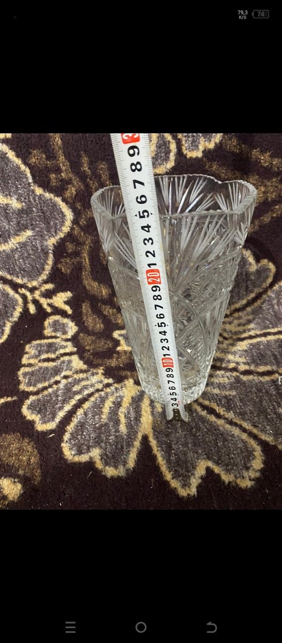 Desenli Kristal Vazo - Görsel 3