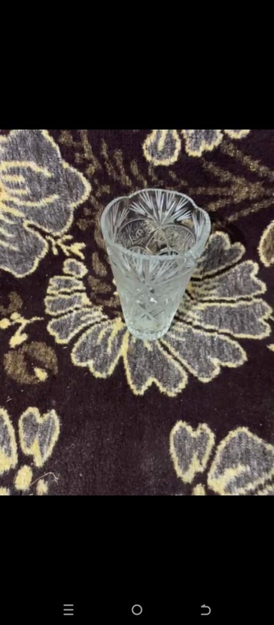 Desenli Kristal Vazo - Görsel 2