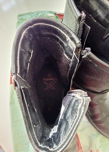 Kahverengi Deri Tokalı Biker bayan Bot - Görsel 7