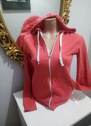 s Beden pembe Renk Kapüşonlu sweatshirt