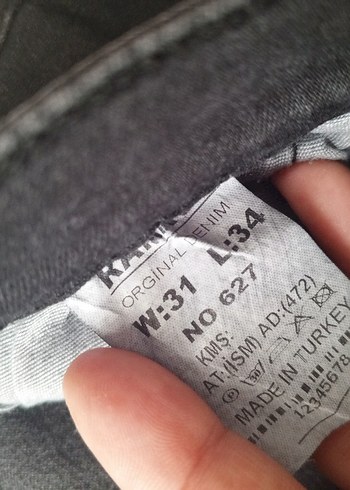 m Beden siyah Renk Siyah Kadın Kot Pantolon - Normal Boy, Kemerli