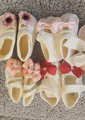 Klasik Beyaz Kız Bebek İlk Adım Ayakkabısı - Görsel 2