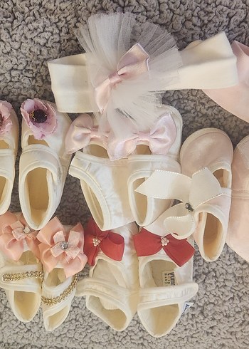 Klasik Beyaz Kız Bebek İlk Adım Ayakkabısı - Görsel 3