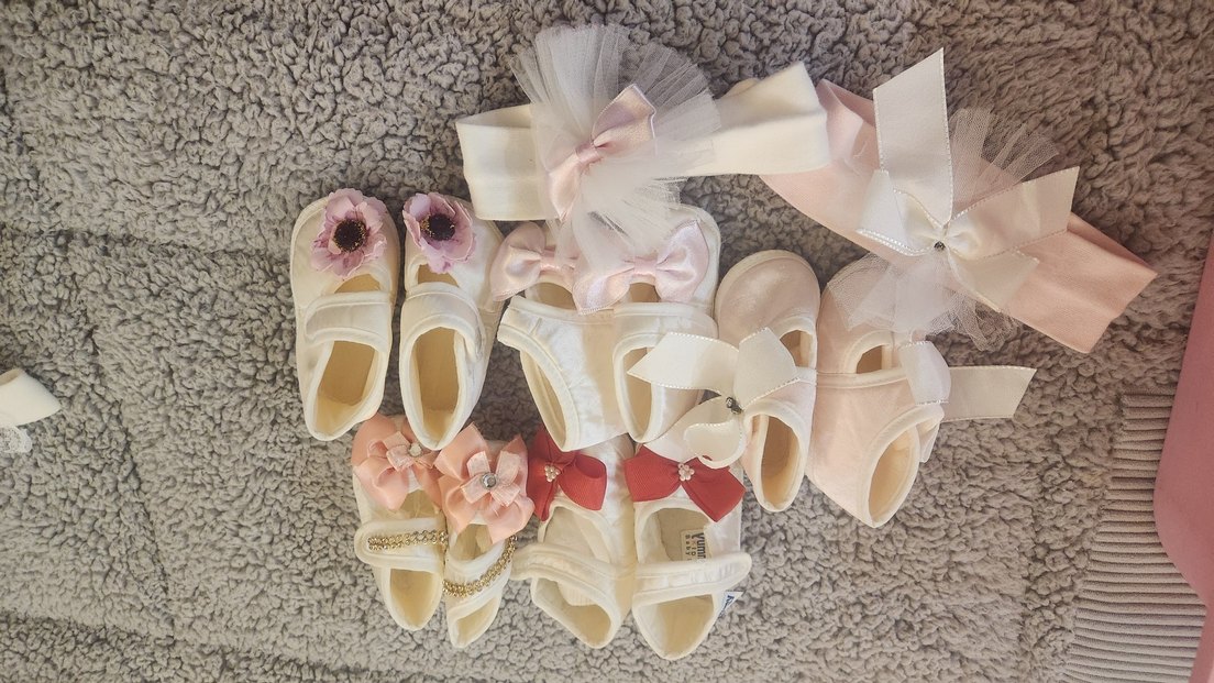 Klasik Beyaz Kız Bebek İlk Adım Ayakkabısı - Görsel 3