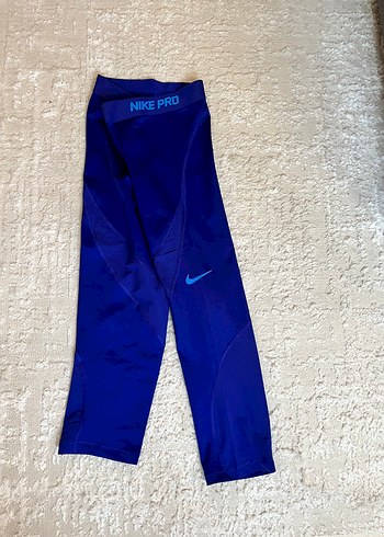 m Beden Nike Mavi Parlak Midi Spor Tayt