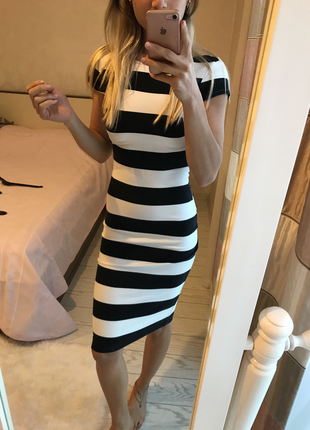 Zara Çizgili elbise