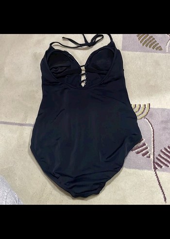 Siyah Dantel Detaylı Kadın Mayo - Görsel 4