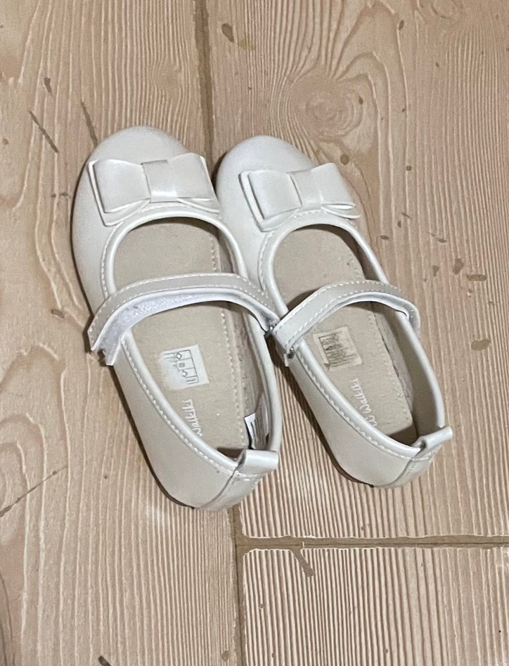 Kız Çocuk kırık Beyaz Fiyonklu Babet - Görsel 4