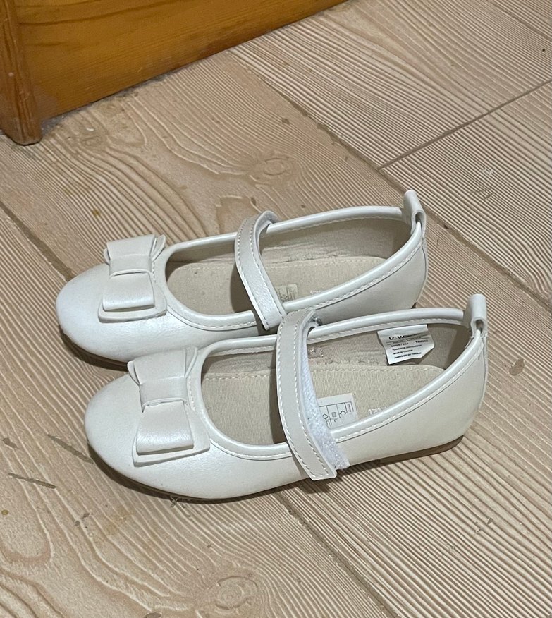 Kız Çocuk kırık Beyaz Fiyonklu Babet - Görsel 2