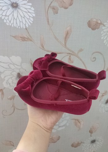 Bordo Çocuk Fiyonklu Babet - Görsel 2