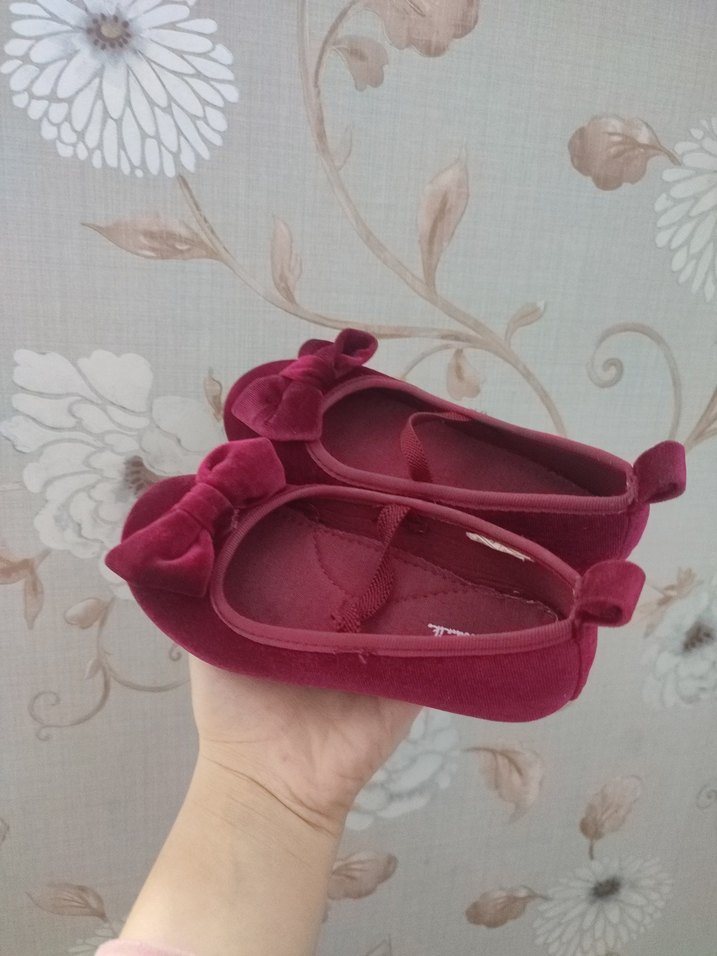 Bordo Çocuk Fiyonklu Babet - Görsel 2